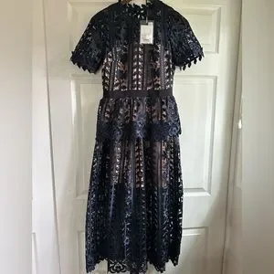 国内発送/送料関税込【Self-portrait】NAVY LACE MIDI DRESS Self-Portrait | Dresses | Selfportrait Navy Lace Midi Dress